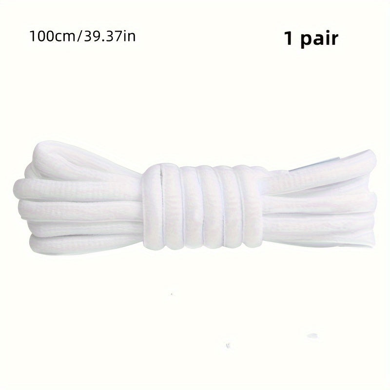 Unisex Classic Nylon Half Round Shoelaces for Sneakers 100cm-120cm