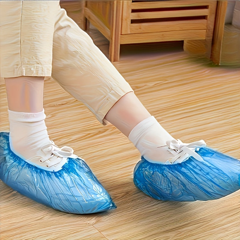 Disposable PE Shoe Covers Multipack Waterproof Slip-Resistant Indoor Protectors