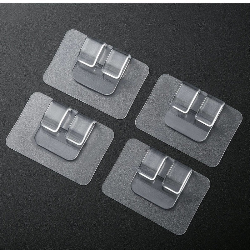 13 Heavy Duty Waterproof UV-Resistant Outdoor String Light Hooks with Adhesive Clips