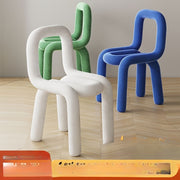 Стул Blue Steel для спальни, офиса, гостиной, обитый кожей, штабелируемый