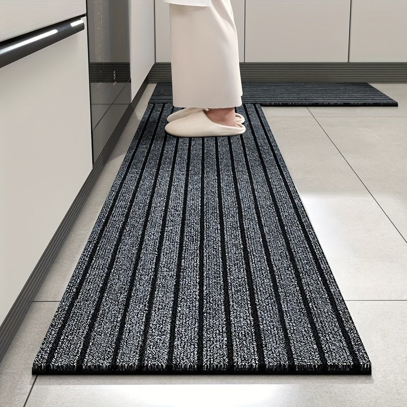 Kitchen Rug Non-slip Waterproof Oil Resistant Easy to Maintain for Kitchen Bathroom Doorstep Balcony