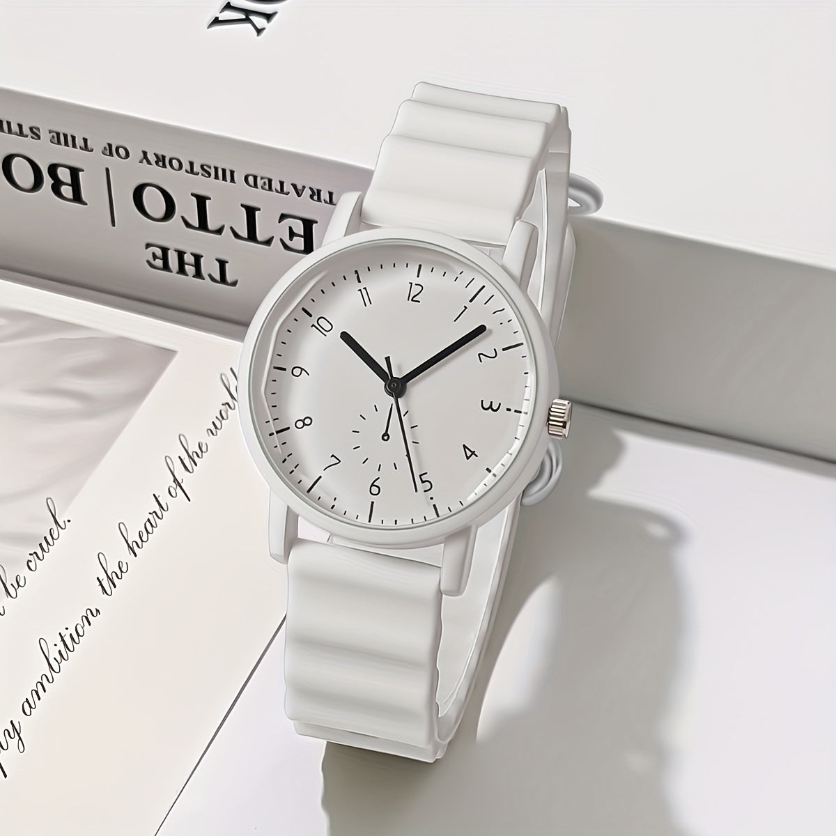 Ayollar uchun kvarts soat, Makaron ranglari, Silikon taxtasi, kundalik uchun yumaloq ekran