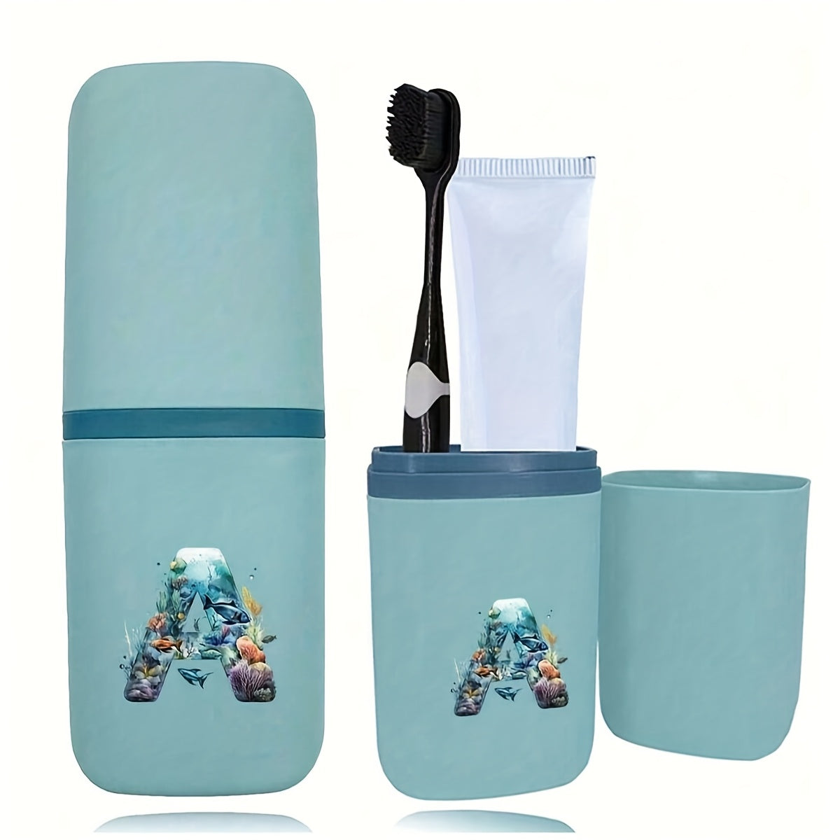 Tish cho'tkasi tutqichlari to'plami hammom aksessuarlari sayohat uchun suv o'tkazmaydigan saqlash qutisi