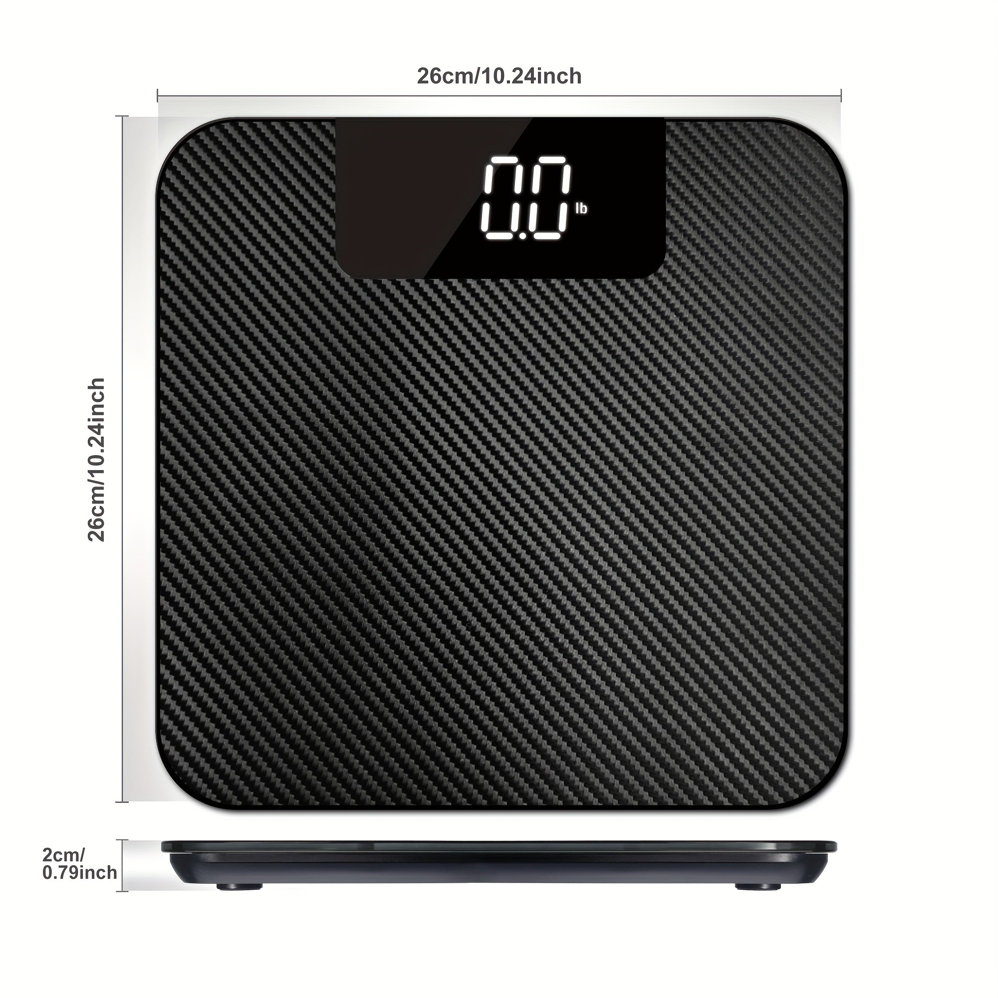 Stylish body fat scale for home and fitness use accurate weight measurement
