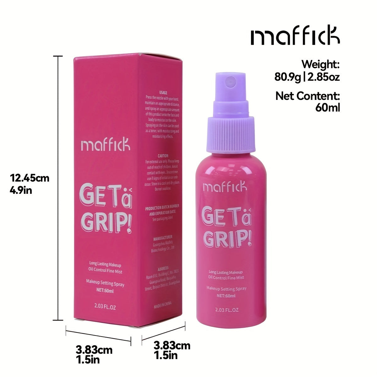 Women Watermelon Scented Makeup Setting Spray Waterproof Long-Lasting