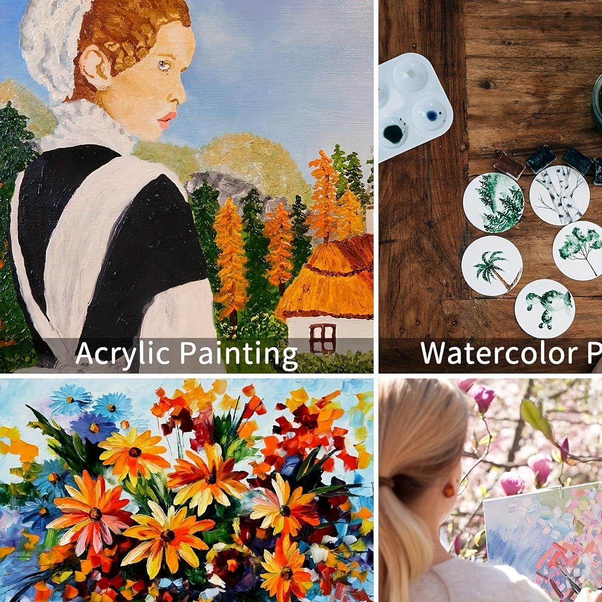 11pcs Micro Brush Set Gourd Handles for Acrylic Art Miniatures Modeling