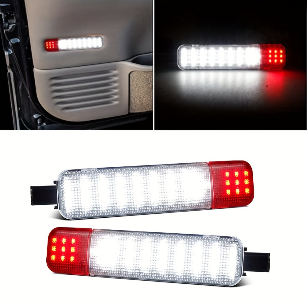 White LED Door Courtesy Light 2pcs for Trucks Interior Illumination