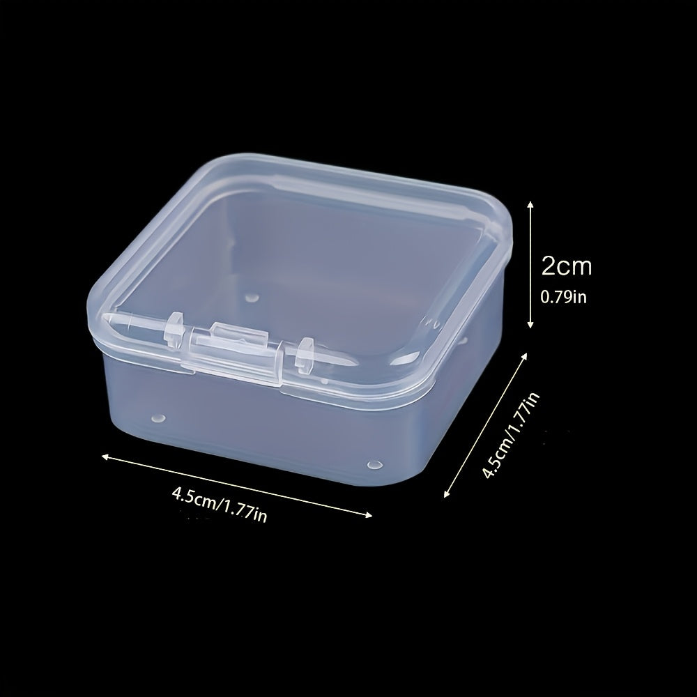 Mini Storage Boxes for Earrings and Jewelry, 6 Pack, Clear Organizer for Gifts