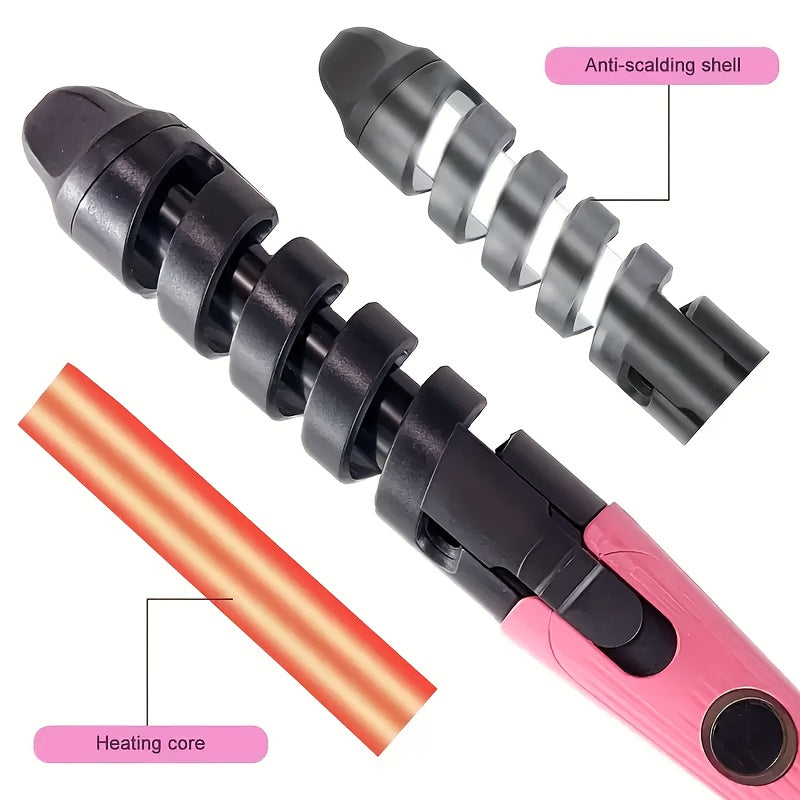 5-in-1 Curling Wand with 3 Barrel Sizes Professional Hair Styling 220-240V