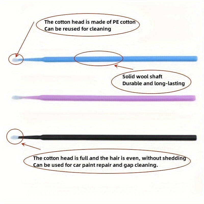 100 dona Mini Micro Detal Avtomobilni Tozalash cho'tkalari chiqish ventilatsiya bo'limi bo'yash uchun