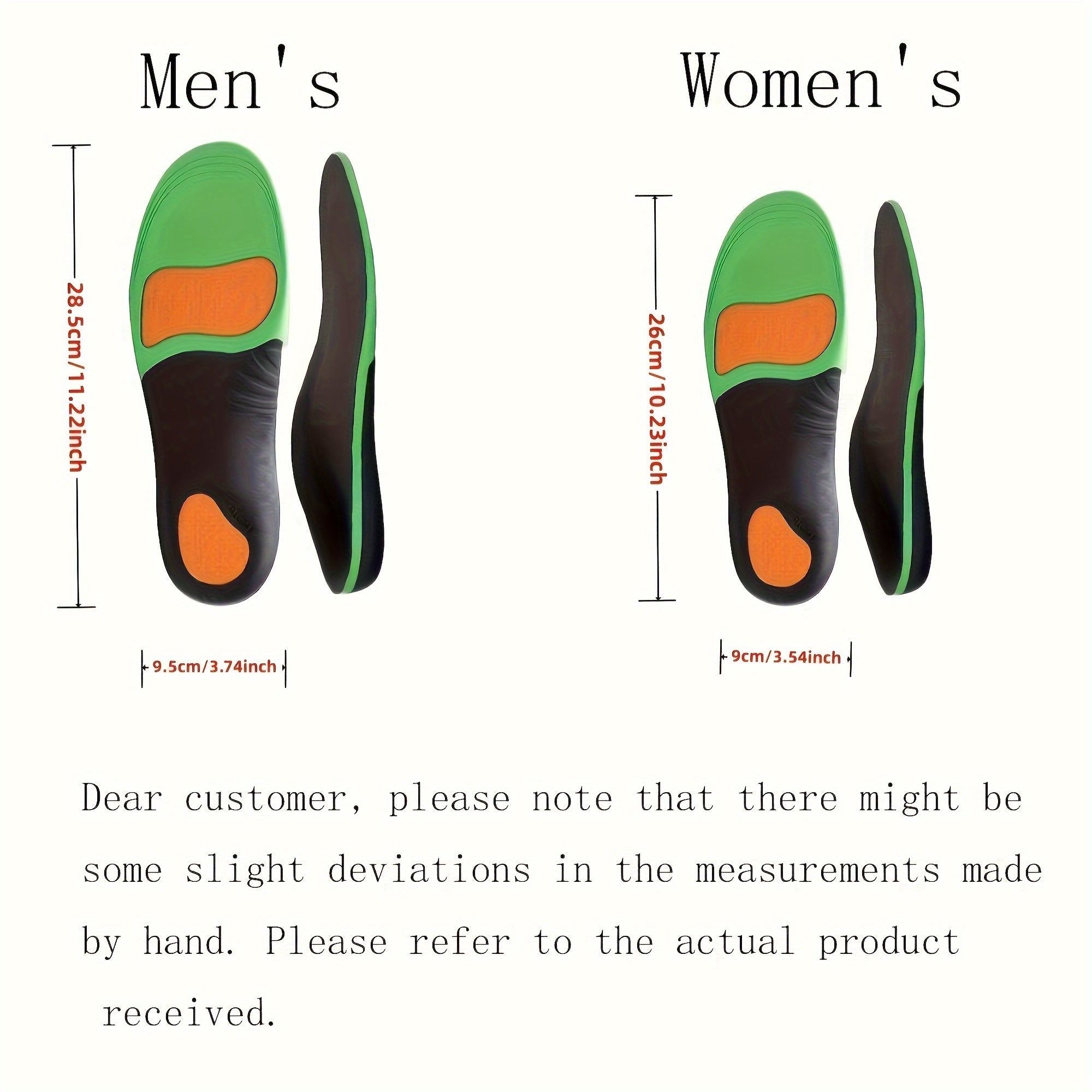Unisex Sweat-Absorbent EVA Foam Insoles for Sports and Flat Shoes