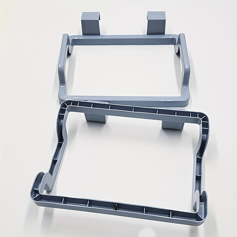 Organizador de bolsas de plástico con gancho para puerta de armario azul, solución de almacenamiento