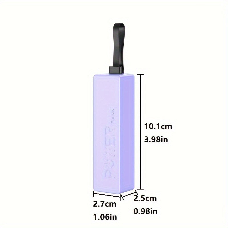 3000mAh quvvatga ega mini favqulodda quvvat banki, ip lanyard va Type-C kabel.