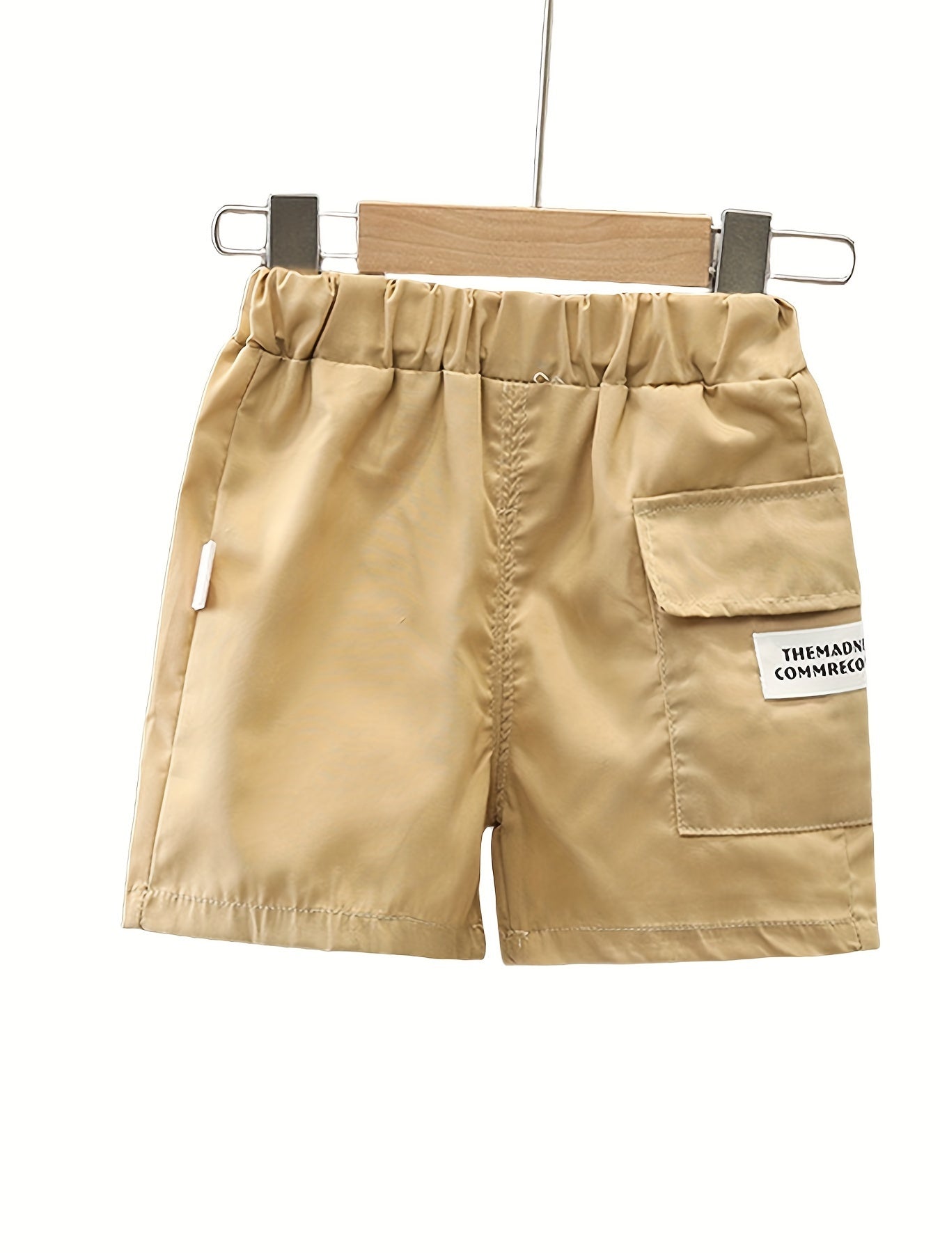 Boy's Casual 2-Piece Set Short Sleeve Golf Shirt and Elastic Waist Shorts Spring Summer