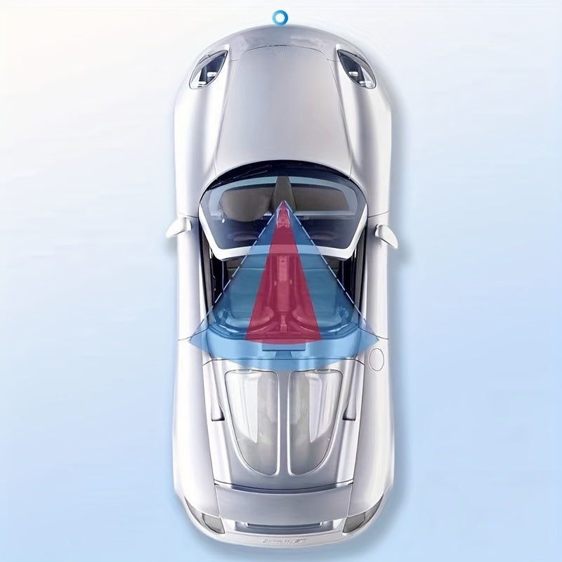 Universal Rearview Mirror for Cars Wide Angle Convex ABS Black