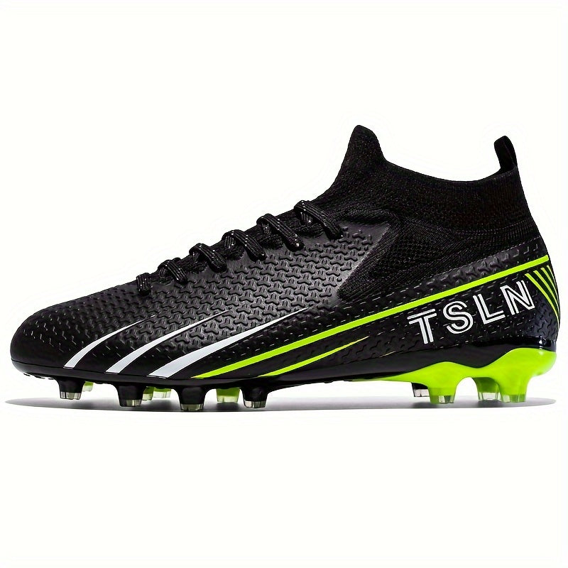 Unisex Soccer Cleats Breathable Anti-Skid Outdoor FG Sports Shoes for Men Women