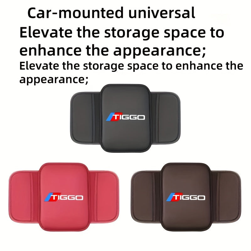 Universal Car Armrest Pad With Side Storage Bag Console Protector
