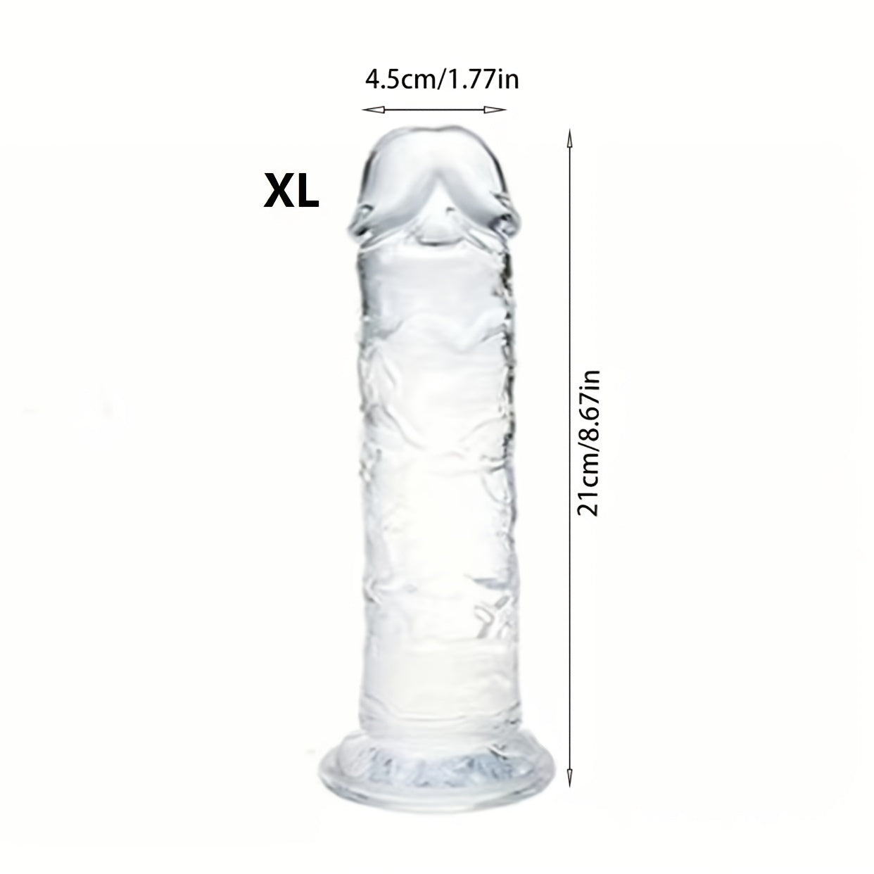 Adult Unisex Jelly Crystal Anal Plugs Small Medium Clear 7 Sizes