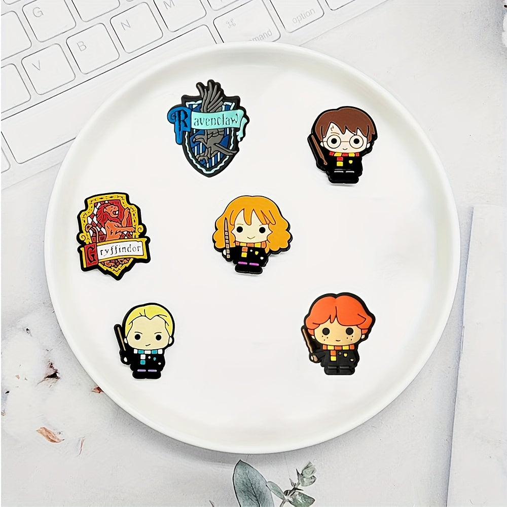 10Pcs PVC Shoe Decorations Flower Buckle Accessories for Damen Girls Fashion