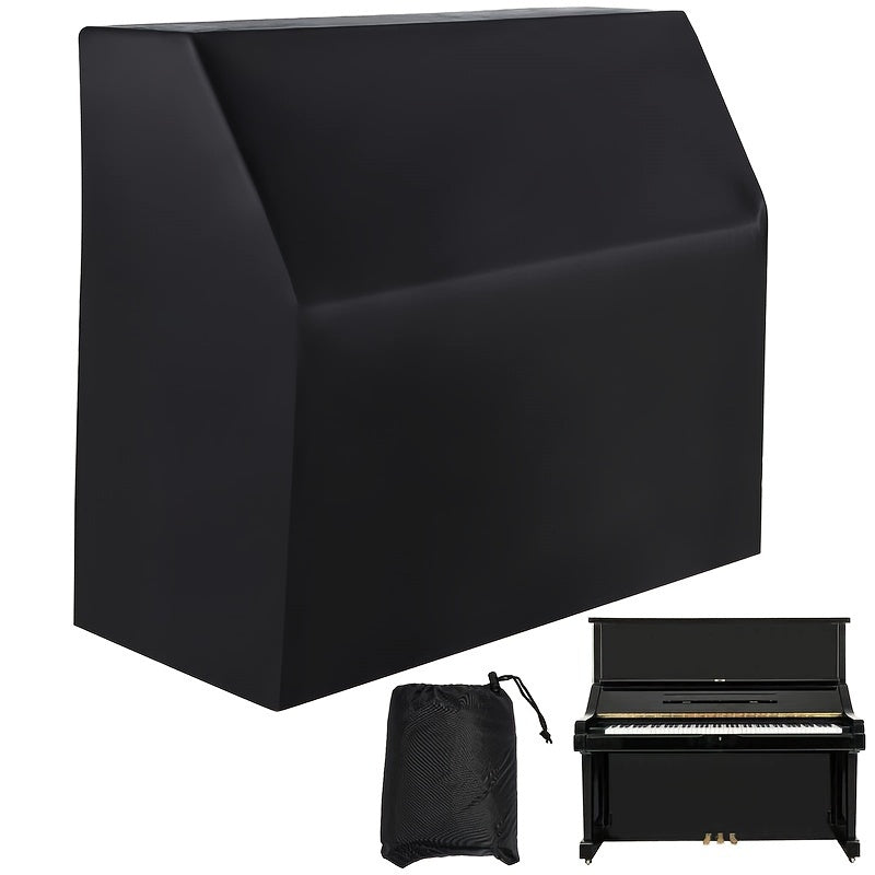 Waterproof Dustproof Piano Cover Black Oxford Fabric Sunlight Moisture Protection