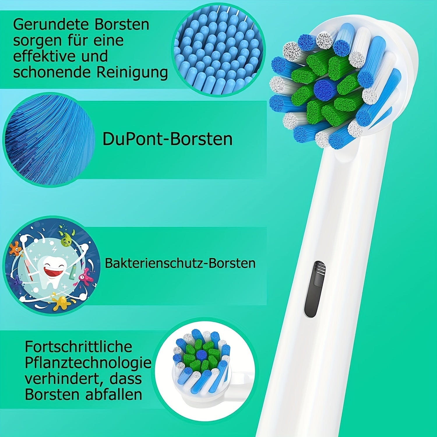 Adult Replacement Brush Heads for Electric Toothbrush Uncharged