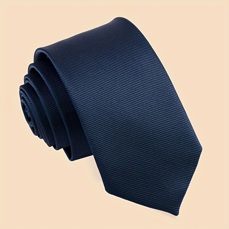 Erkaklar uchun oddiy rangli galstuk, ish kiyimlari va maktab formasi uchun