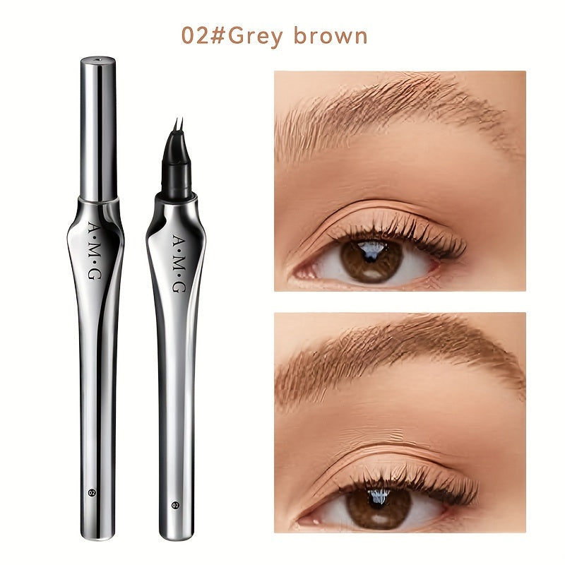 Lápiz de cejas impermeable de doble punta para cejas naturales y definidas