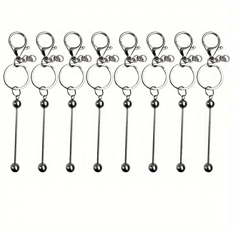 8pcs Silver Ladies Keychain Halloween Easter Christmas Decorative Accessories