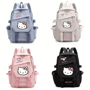 Kids Girls Nylon Backpack with Padded Straps Multiple Compartments and Reinforced Bottom