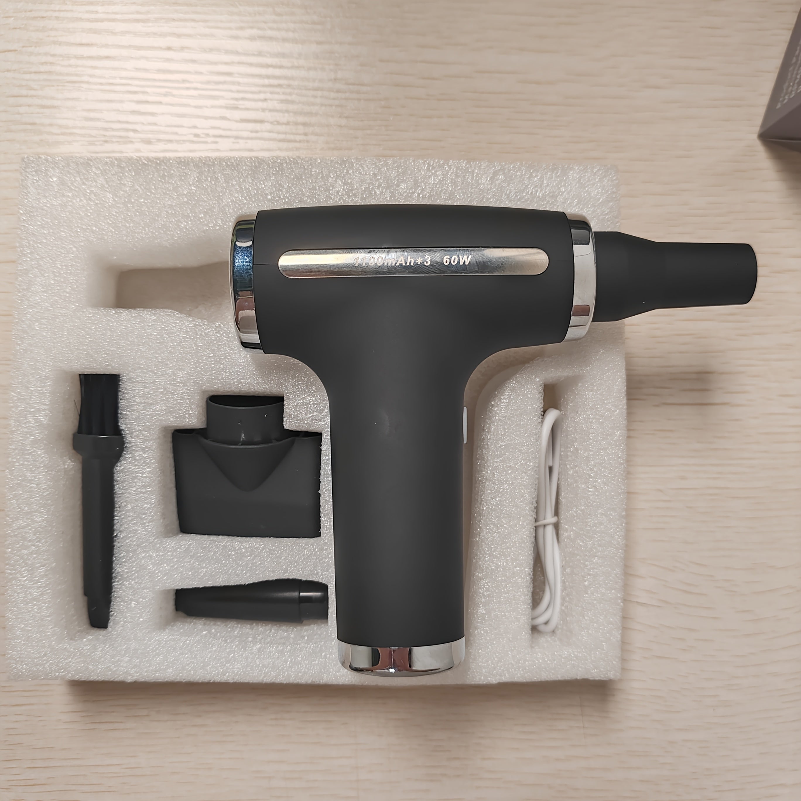 Portable Handheld Fan with Lithium Battery USB Rechargeable Quick Drying Ergonomic Design