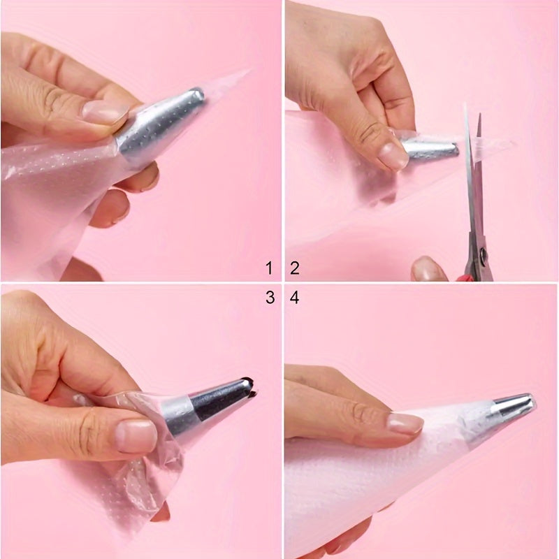 Disposable Piping Bags Set 50 100 200 for Cake Decorating Icing Baking