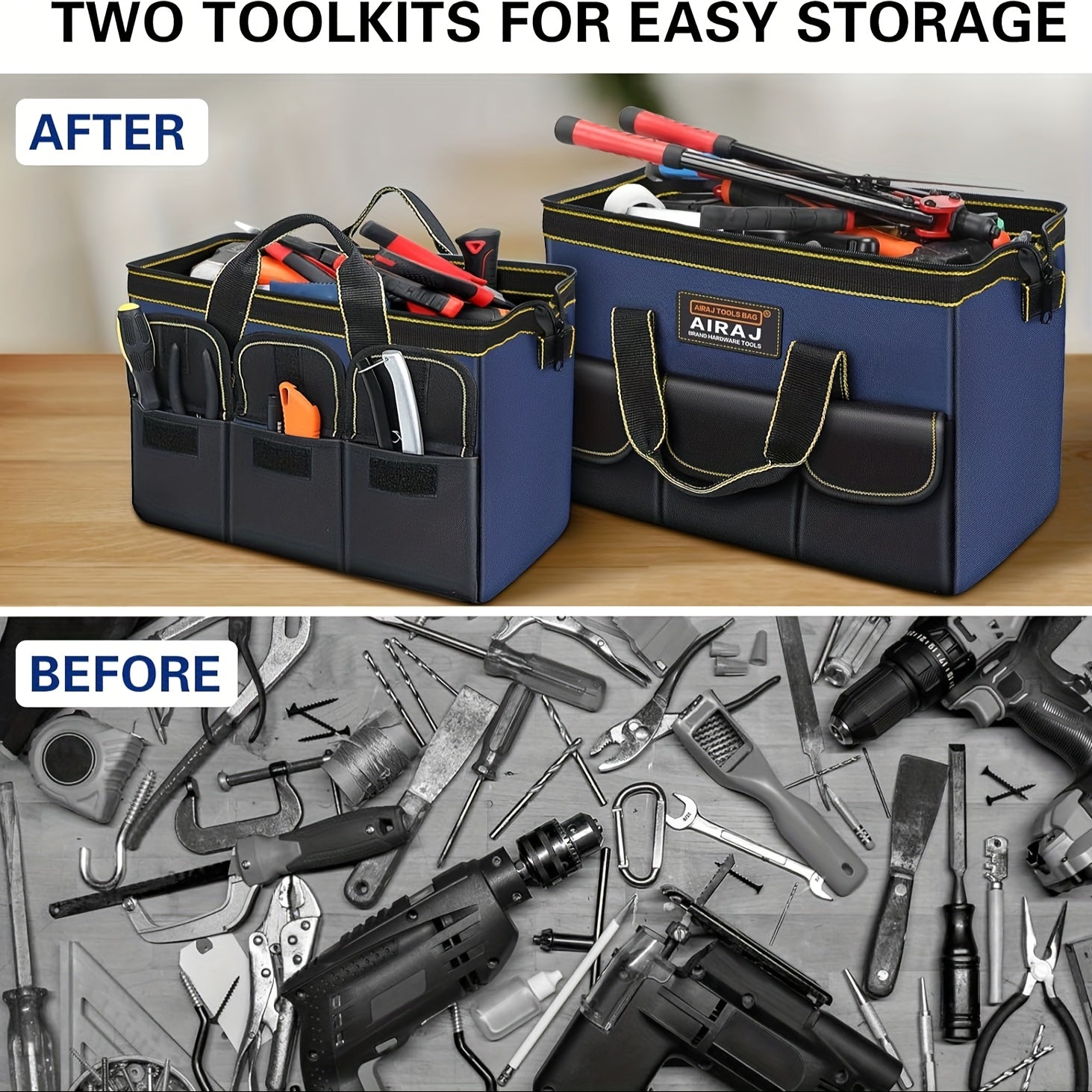 Large Capacity Wear-Resistant Oxford Cloth Tool Storage Bag for Electricians