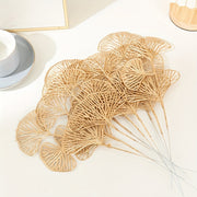 5/10pcs Artificial Ginkgo Biloba Leaf Decor for Flower Arrangements Weddings Parties Home