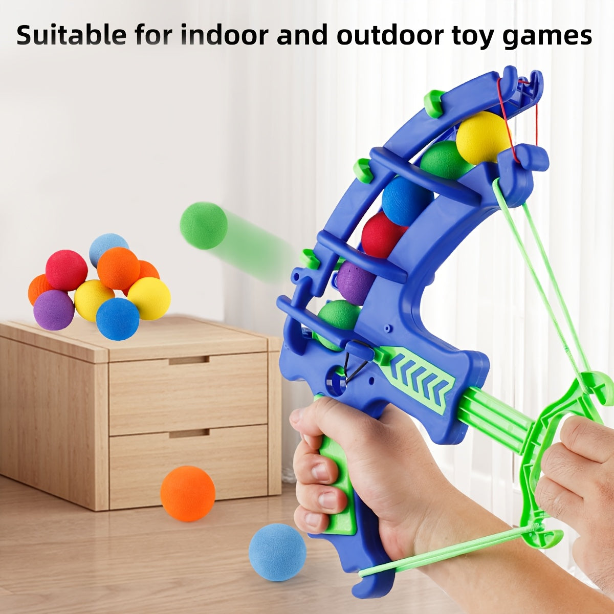 Set of 6/12 Blue Bow and Arrow Shooting Game Toys for Kids Educational Soft Bullet Target