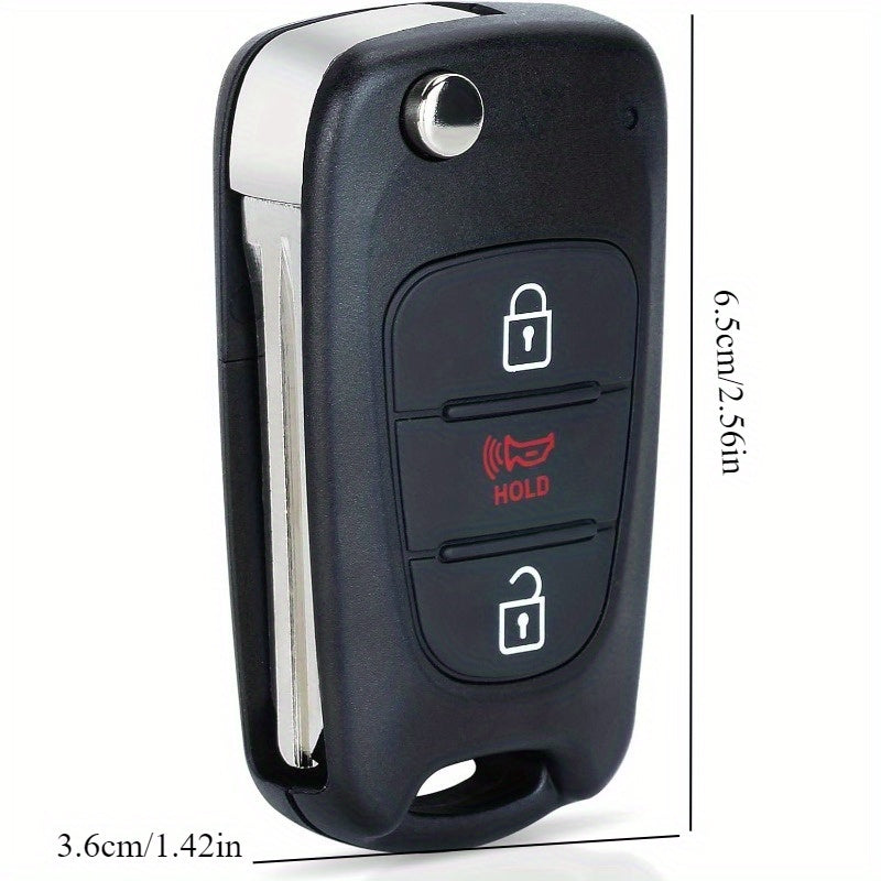 Car Key Shell for Kia Rio 2012-2014 and Kia Soul 2010-2013 Plastic Replacement