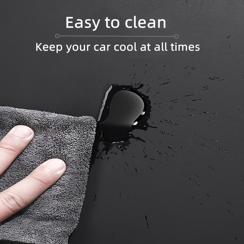 Universal PU Leather Trunk Mat for Tesla Model Y 2017-2024 Durable Odorless