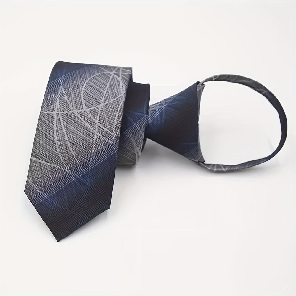 Men's Formal Jacquard Neck Ties and Zipper Ties for Gifting