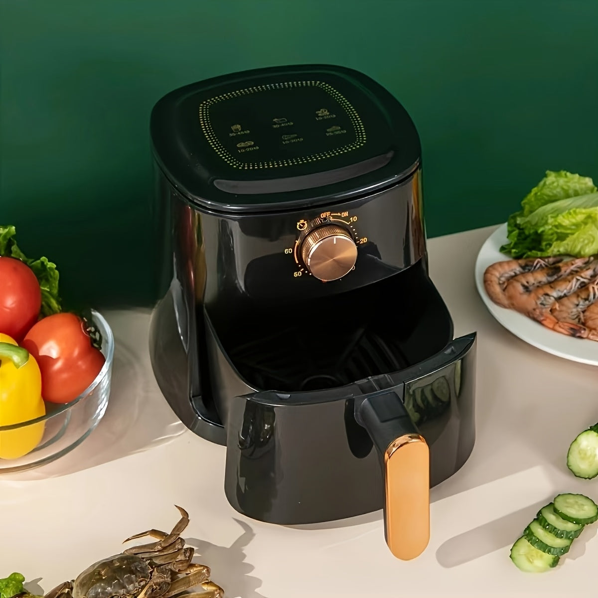 4L аэрогриль духовка 700Вт с сенсорным дисплеем 360° нагревание без масла