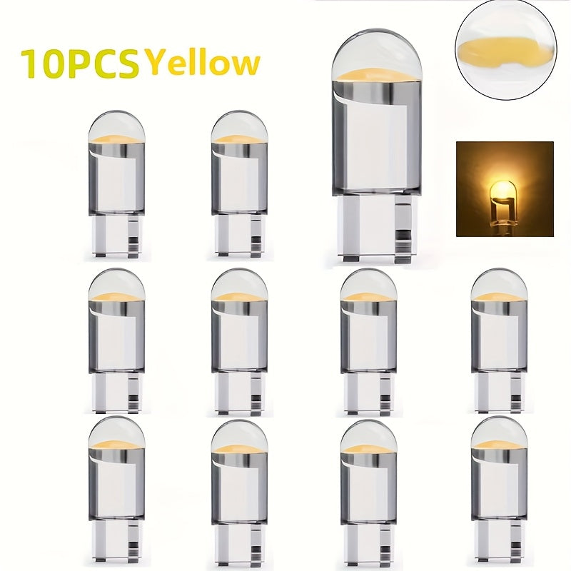 Lámparas LED de interior, pack de 10 en 7 colores para vehículos, fácil de instalar