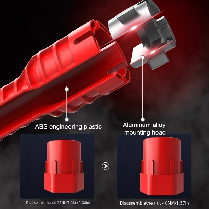 Plastic Sink Wrench 5-in-1 Non-Slip Grip for Faucet and Valve Repairs