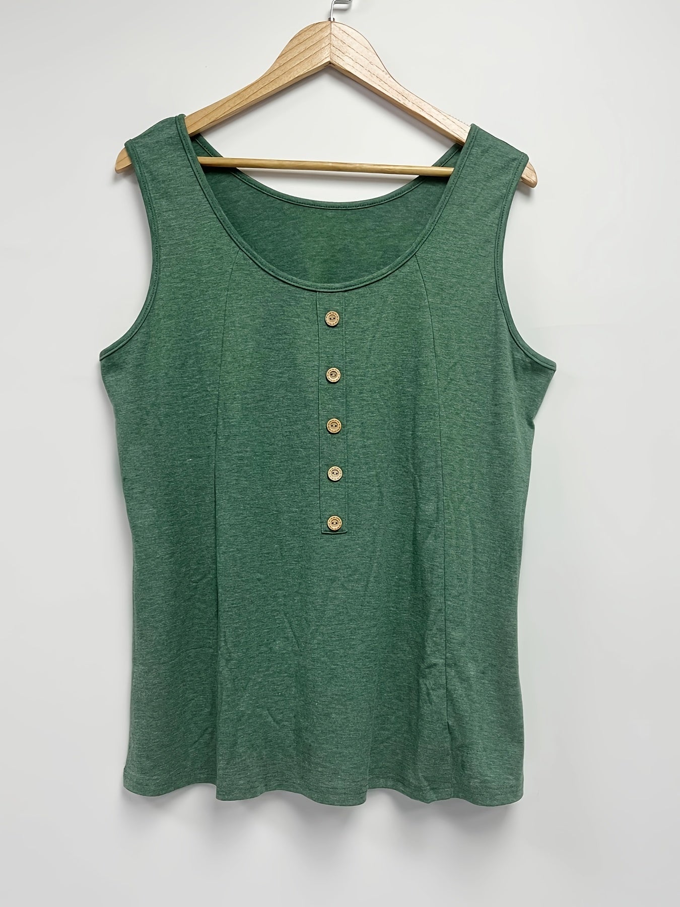 Plus Size Sleeveless Tank Top Casual Crew Neck Summer Clothing