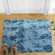 Plush Faux Fur Area Rug Non-Slip Soft Polyester Bedroom Living Room Decor