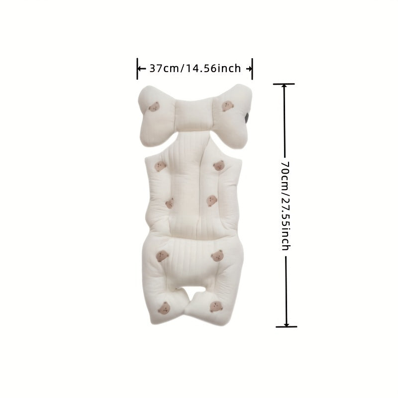 Baby Stroller Seat Cushion Autumn Winter Thickened Baby Cotton Embroidery