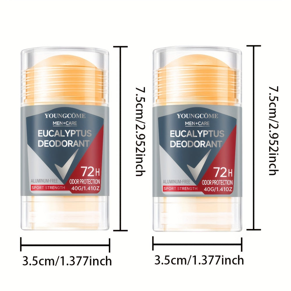 Men's Eucalyptus Deodorant Aluminum-Free 72H Odor Protection 40G