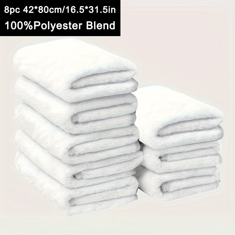 Set of 6/8/10 Ultra Soft Absorbent Cotton Hand Towels for Bathroom Gym Shower Spa