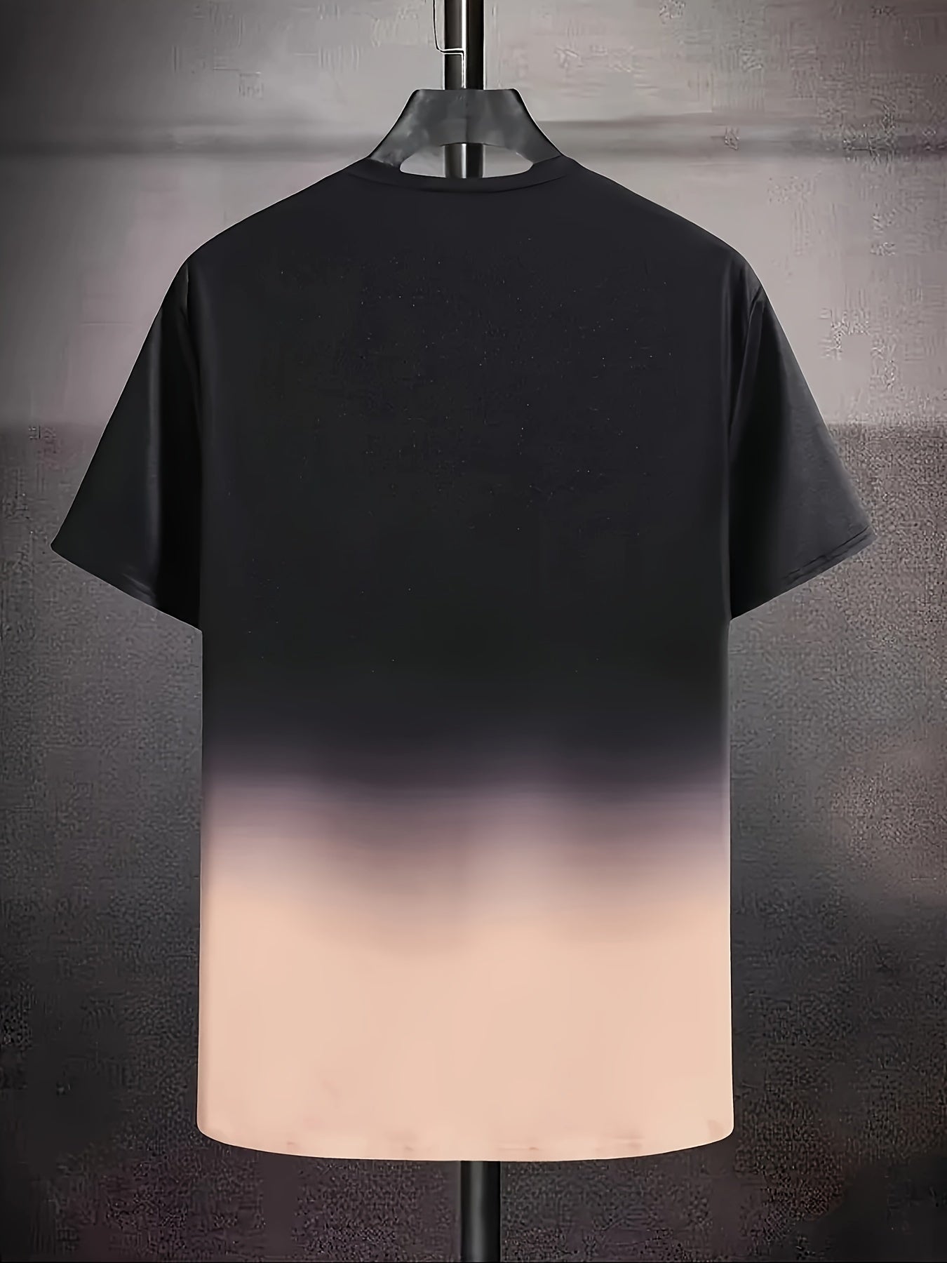 Men's Sports T-Shirt Gradient Color Casual Summer Round Neck Tee