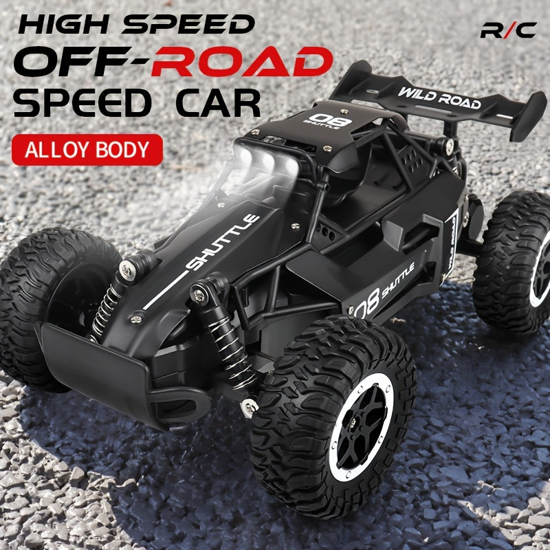 16 Scale Alloy Off-Road RC Climbing Car with LED Searchlights Rechargeable Lithium Polymer Battery