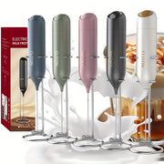 Electric Milk Frother Handheld Battery-Powered Foam Maker for Coffee Cappuccino Matcha Hot Chocolate