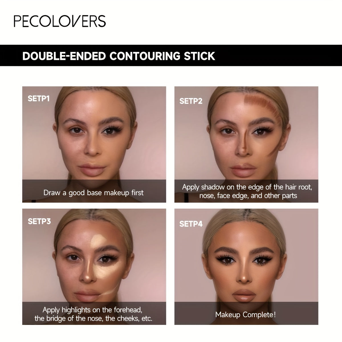 Contour Stick for Face, Waterproof, Long-Lasting, Natural Finish Concealer