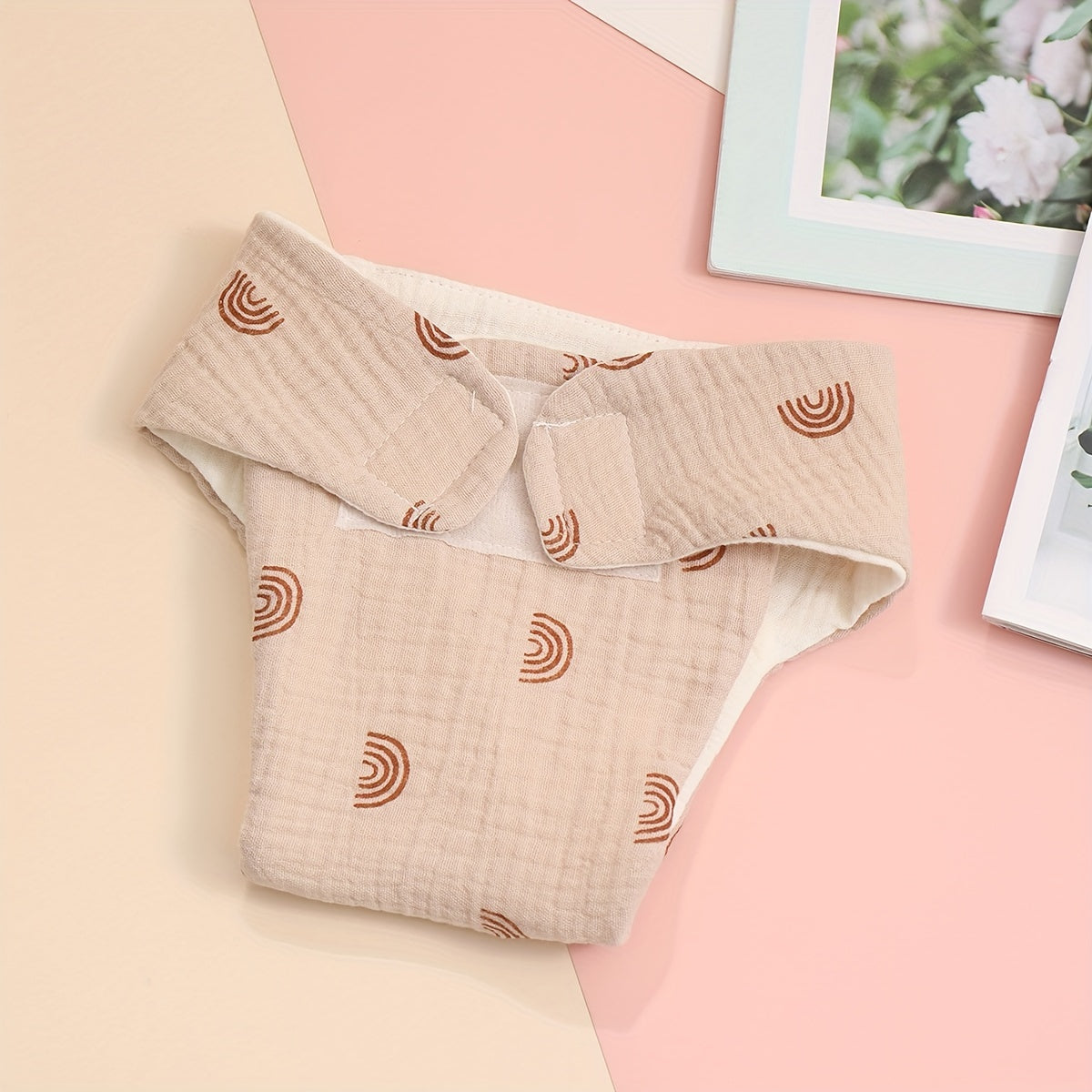Pañales de entrenamiento de gasa reutilizables suaves para niños con diseños de dibujos animados